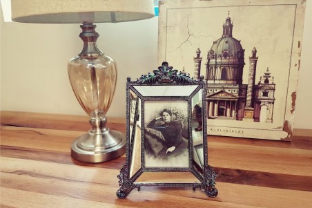 Cadre miroir pour portait vintage déco baroque