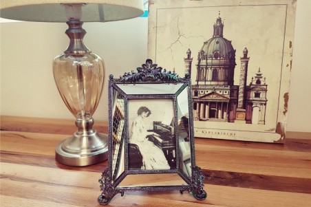 Cadre miroir pour portait vintage déco baroque