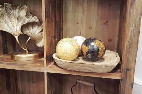 Coupelle en bois -centre de table pour composition florale - porte bougies - coupe à fruits - pot pourris - vide poche