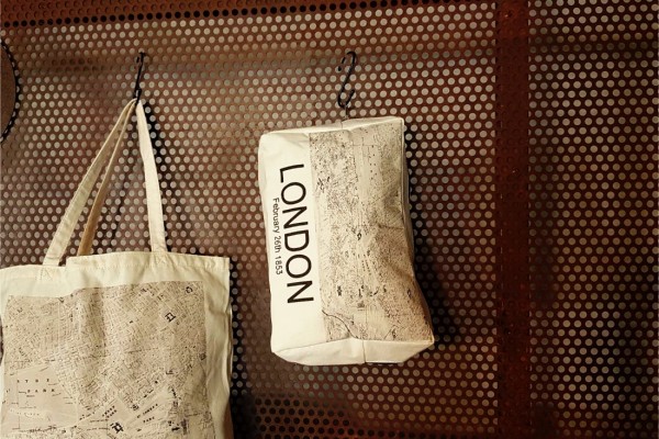 Trousse de toilette lin plan de ville 2