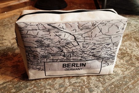 Trousse de toilette lin plan de ville