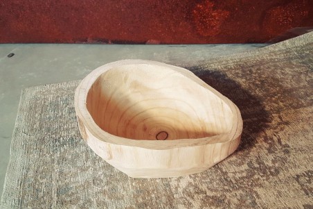 Coupe déco en bois -centre de table pour composition florale - porte bougies - coupe à fruits - pot pourris - vide poche