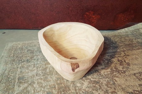 Coupe déco en bois -centre de table pour composition florale - porte bougies - coupe à fruits - pot pourris - vide poche