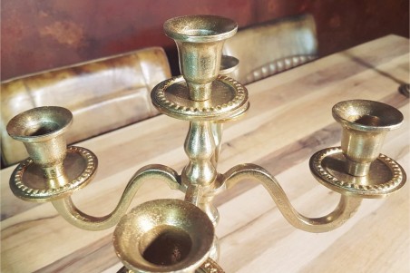 Chandelier doré déco noël vintage decoration chic