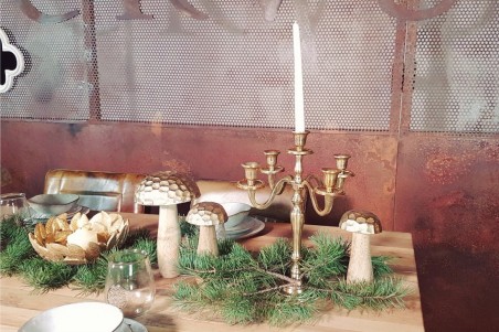 Chandelier doré déco noël vintage decoration chic