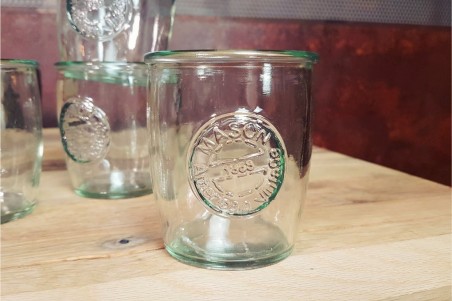 Set citronnade service à thé glacé pichet à sangria vaisselle industrielle verre cachetée déco vintage