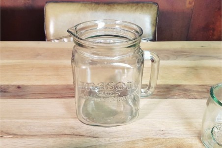 Set citronnade service à thé glacé pichet à sangria vaisselle industrielle verre cachetée déco vintage