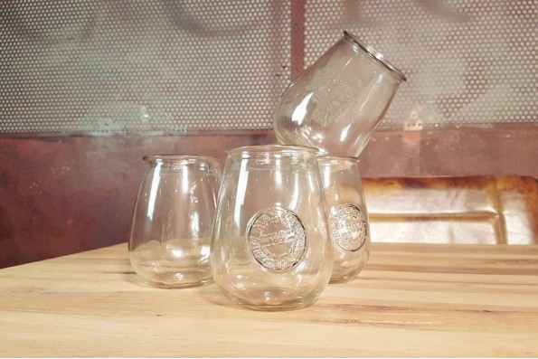 Verres indus style industriel déco vintage verre cacheté