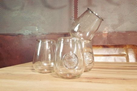 Verres indus style industriel déco vintage verre cacheté