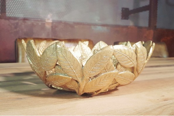 Centre de table Feuilles d'or