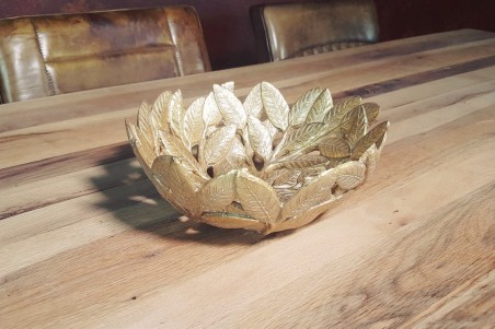 Centre de table Feuilles d'or