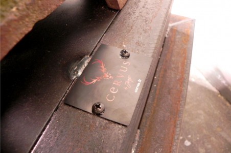 Table presse-pomme, en fonte, cadeau original, style industriel, décoration vintage, design steampunk