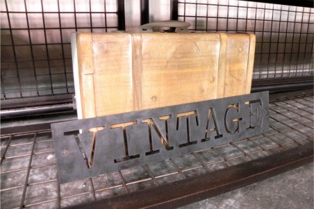 Plaque métal personnalisable, style industriel, déco vintage, design steampunk, original