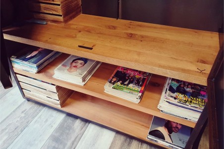 Vestiaire numéroté en métal et bois déco style industriel personnalisable