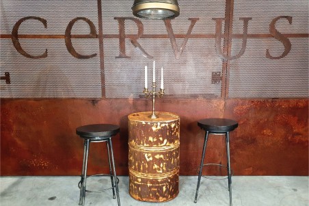 Tabouret métal bois bistrot pour bar café restaurant hôtel design vintage décoration style indus