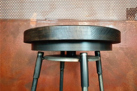 Tabouret métal bois bistrot pour bar café restaurant hôtel design vintage décoration style indus