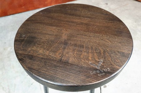 Tabouret métal bois bistrot pour bar café restaurant hôtel design vintage décoration style indus