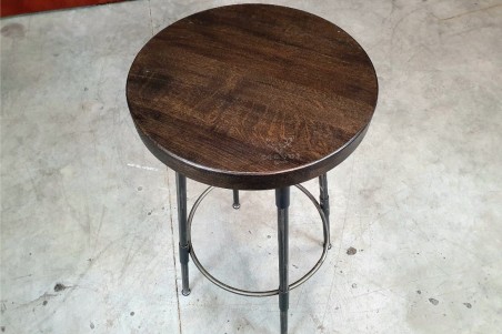 Tabouret métal bois bistrot pour bar café restaurant hôtel design vintage décoration style indus
