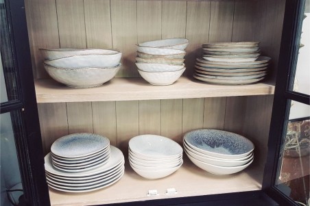 Saladier émaillé bleuté