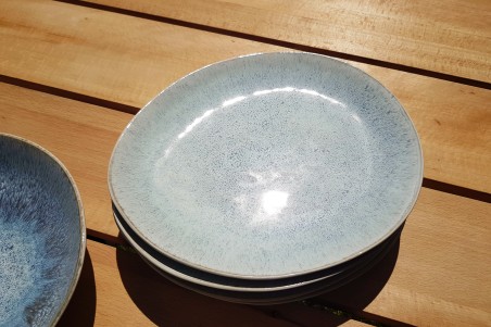 Saladier émaillé bleuté