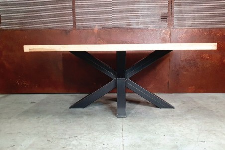 Table étoile centrale en métal déco style industriel