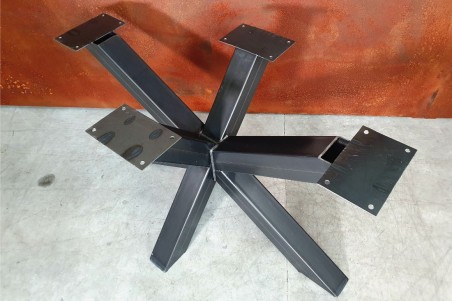 Pied de table étoile centrale en métal déco style industriel