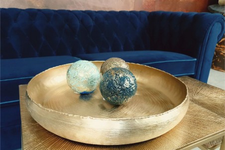 Boules déco pour centre de table décoration industriel chic design contemporain objets vintages