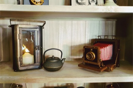 Caméra vintage modèle antique porte photo déco style industriel cinéma rétro idée cadeau cinéphile