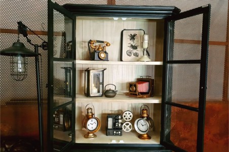 Tableau bois métal insectes style botanique déco nature indus cabinet de curiosité steampunk