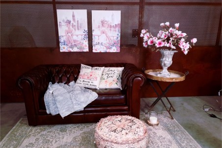 Coussin de sol berbère pour le thé pouf pour table basse déco vintage