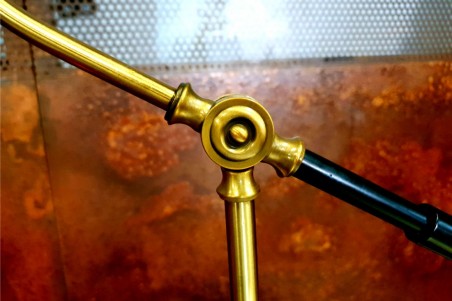 Lampe Vintage métal doré et noir style industriel lampe de chevet déco bureau loft