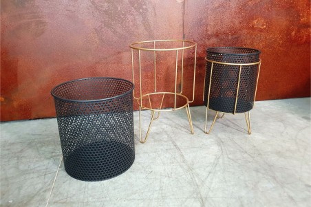 Support de plantes métal , porte pot de fleurs, cache pots décoration style industriel design vintage