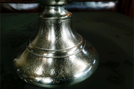 Coupe à Prestige, coupe à fruits, pot pourris, vide poche, composition florale, couleur argentée, déco chic design vintage