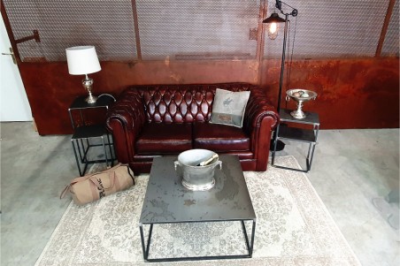 Seau à champagne prestige couleur argentée avec anneaux de marin