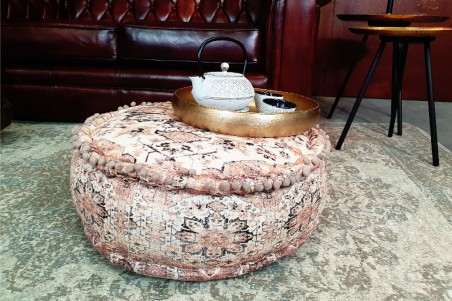 Coussin de sol berbère pour le thé pouf pour table basse déco vintage
